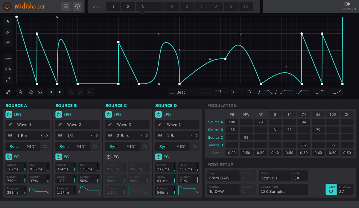 MidiShaper Screenshot