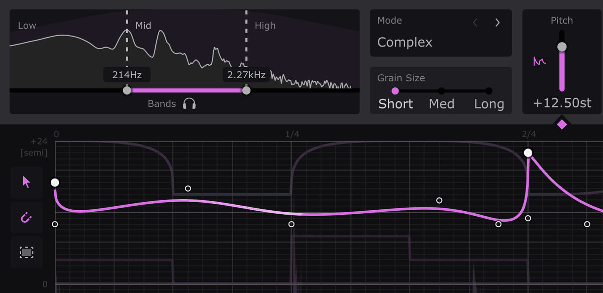 PitchShaper Controls